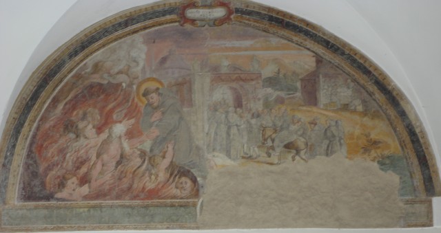Ostra Vetere ex-cloister of San Francesco; St Francis performs another miracle
