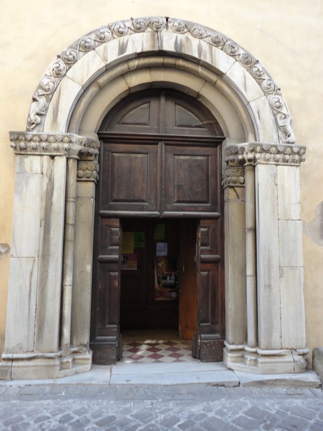 Ostra Vetere; church of San Severo; 13th century portal from the church of San Francesco del Mercatale