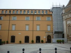 Entrance to the Mozzi-Borgetti Library, Macerata